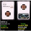 Image 1 : NGC 1931-s Lincoln Cent 1c Graded ms63 rb By NGC