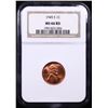Image 2 : NGC 1945-s Lincoln Cent 1c Graded ms66 rd By NGC