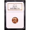 Image 2 : NGC 1953-p Lincoln Cent 1c Graded ms64 rd By NGC