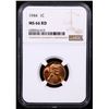 Image 2 : NGC 1944-p Lincoln Cent 1c Graded ms66 rd By NGC