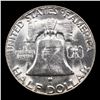 Image 3 : 1953-p Franklin Half Dollar 50c Grades Choice+ Unc