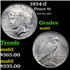 Image 1 : 1934-d Peace Dollar $1 Grades Select Unc