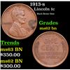 1913-s Lincoln Cent 1c Grades Select Unc BN