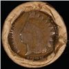 Image 3 : Mixed small cents 1c orig shotgun roll, 1917-d Wheat Cent, 1890 Indian Cent other end, Brinks Wrappe