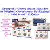 Image 1 : Group of 2 United States Mint Set in Original Government Packaging! From 1996-1997 with 21 Coins Ins