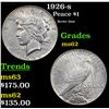 Image 1 : 1926-s Peace Dollar $1 Grades Select Unc