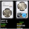 Image 1 : NGC 1927-p Peace Dollar $1 Graded ms62 By NGC