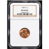 Image 2 : NGC 1958-d Lincoln Cent 1c Graded ms66 rd By NGC