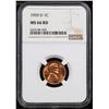 Image 2 : NGC 1959-d Lincoln Cent 1c Graded ms66 rd By NGC