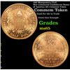 Image 1 : 1961 Montgomery Civil War Centennial Confederate States of America 50c Commem Token Grades GEM Unc