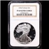 Image 2 : Proof ***Auction Highlight*** NGC 1994 Silver Eagle Dollar $1 Graded pr69 dcam By NGC (fc)