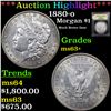 Image 1 : ***Auction Highlight*** 1880-o Morgan Dollar $1 Graded Select+ Unc BY USCG (fc)