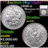 ***Auction Highlight*** 1896-o Morgan Dollar $1 Graded au58+ By SEGS (fc)