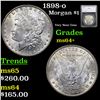 1898-o Morgan Dollar $1 Graded ms64+ By SEGS