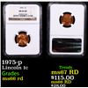 Image 1 : NGC 1975-p Lincoln Cent 1c Graded ms66 rd By NGC