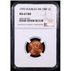 Image 2 : NGC 1995/1995 DDO Lincoln Cent 1c Graded ms67 rd By NGC