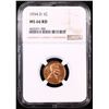 Image 2 : ***Auction Highlight*** NGC 1934-d Lincoln Cent 1c Graded ms66 rd By NGC (fc)