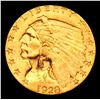 Image 2 : ***Auction Highlight*** 1928-p Gold Indian Quarter Eagle $2 1/2 Graded Select+ Unc By USCG (fc)