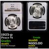 Image 1 : NGC 1925-p Peace Dollar $1 Graded ms65 By NGC