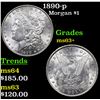 Image 1 : 1890-p Morgan Dollar $1 Grades Select+ Unc