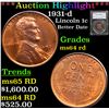 ***Auction Highlight*** PCGS 1931-d Lincoln Cent 1c Graded ms64 rd By PCGS (fc)