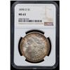 Image 2 : NGC 1898-o Morgan Dollar $1 Graded ms63 By NGC