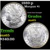 Image 1 : 1889-p Morgan Dollar $1 Grades GEM Unc