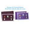 Group of 2 United States Mint Proof Sets 1984-1985 10 coins