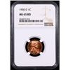 Image 2 : NGC 1950-d Lincoln Cent 1c Graded ms65 rd By NGC