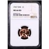 Image 2 : NGC 1967-p Lincoln Cent 1c Graded ms66 rd By NGC
