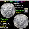 Image 1 : ***Auction Highlight*** 1880-o Morgan Dollar $1 Graded Select+ Unc BY USCG (fc)