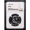 Image 2 : Proof NGC 1954 Franklin Half Dollar 50c Graded pr66 By NGC