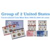 Image 1 : Group of 2 United States Mint Set in Original Government Packaging! From 1998-1999 with 30 Coins Ins