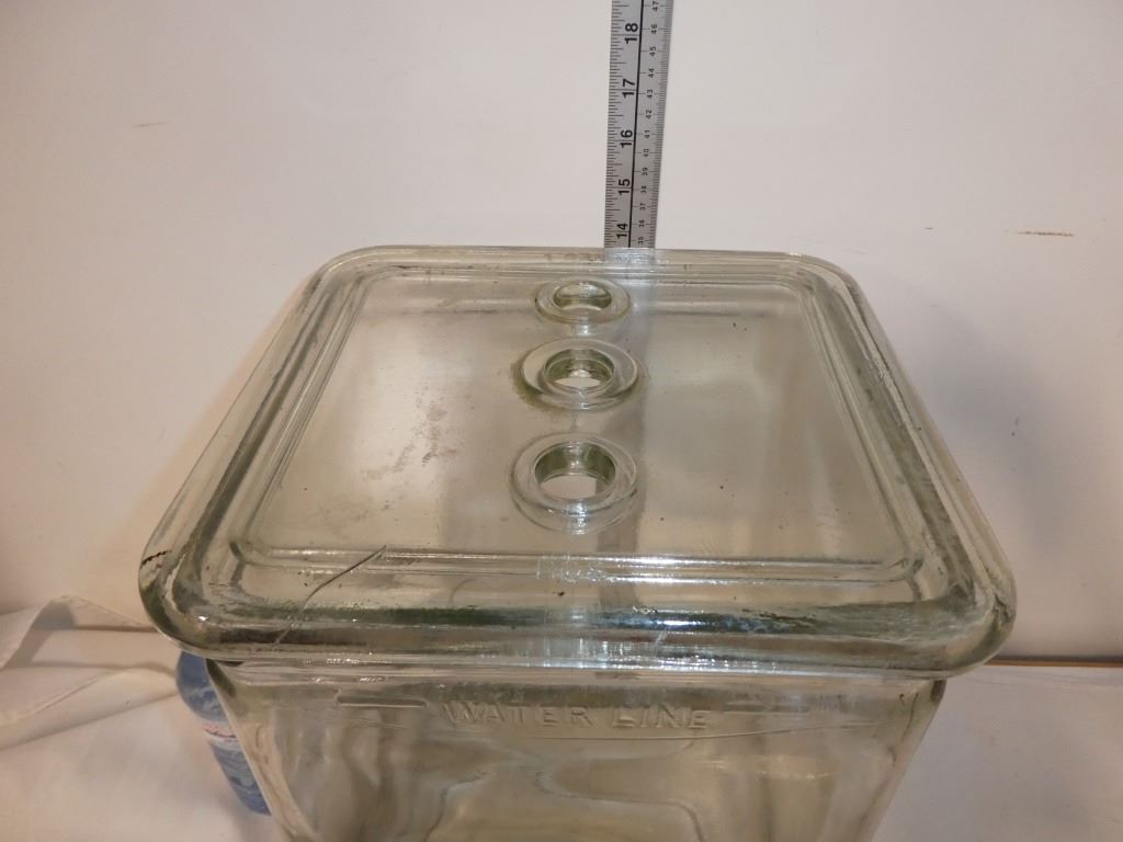 Antique Glass Battery Box