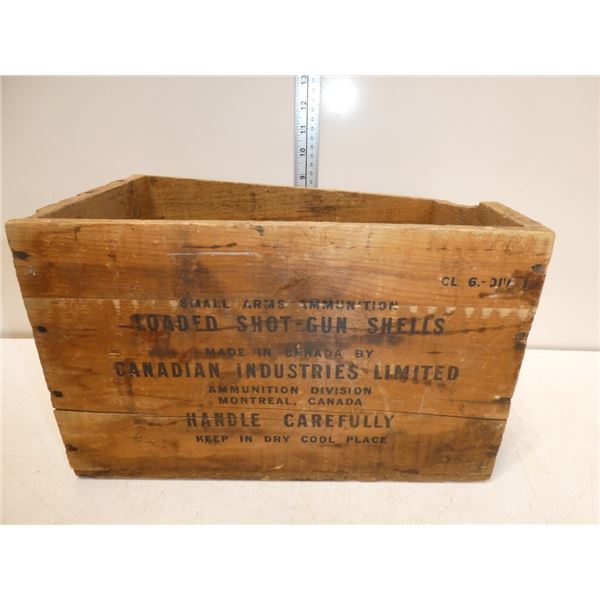 Shell Storage Wood Wooden Shot Gun Shell Box