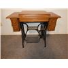 Image 1 : Antique Singer Sewing Machine in Cabinet