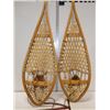 Image 2 : Vintage Set of Rawhide Snow Shoes