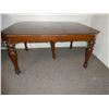 Image 1 : Antique Table, 5 Chairs and 1 Captain Chair
