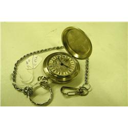 Russian Pocket Watch CCCP w/Chain-FOB -