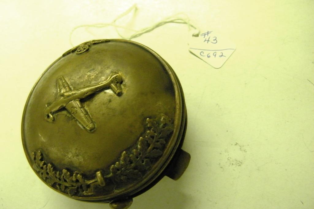 German/Nazi Brass Pocket Watch Case 3" D