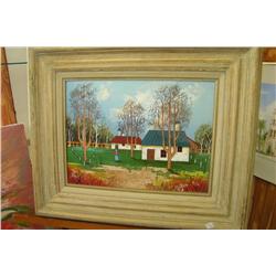 Rural, Barn & Workshop w/Figure By Michelle -