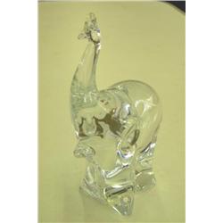 Crystal Elephant - Signed - Made In Sweden -