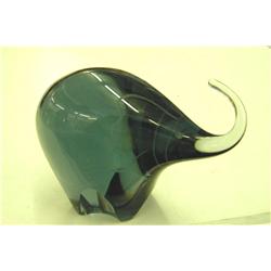 Unique Glass Elephant Figurine 4"6 H -