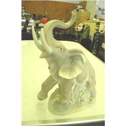 Porcelain Elephant Made In Spain 9" H -