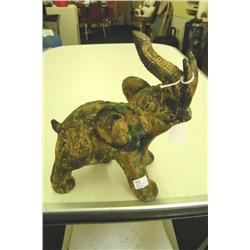 Heavy Cast Iron Elephant Door Stop 8" H -