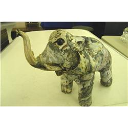 Multi-Colored Elephant Figurine 7 1/4" H x 9" L -