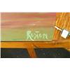 Image 3 : Floral w/Frog Painting Signed Rostor 24" W x 36" H