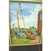 Image 1 : 2 Sail Boats On Land By Jenkins - Oil on Board -