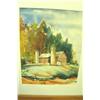 Image 2 : Landscape w/Barn Signed Hattie - Watercolor -