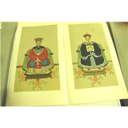 2 Oriental Watercolors On Rice Paper - Signed -